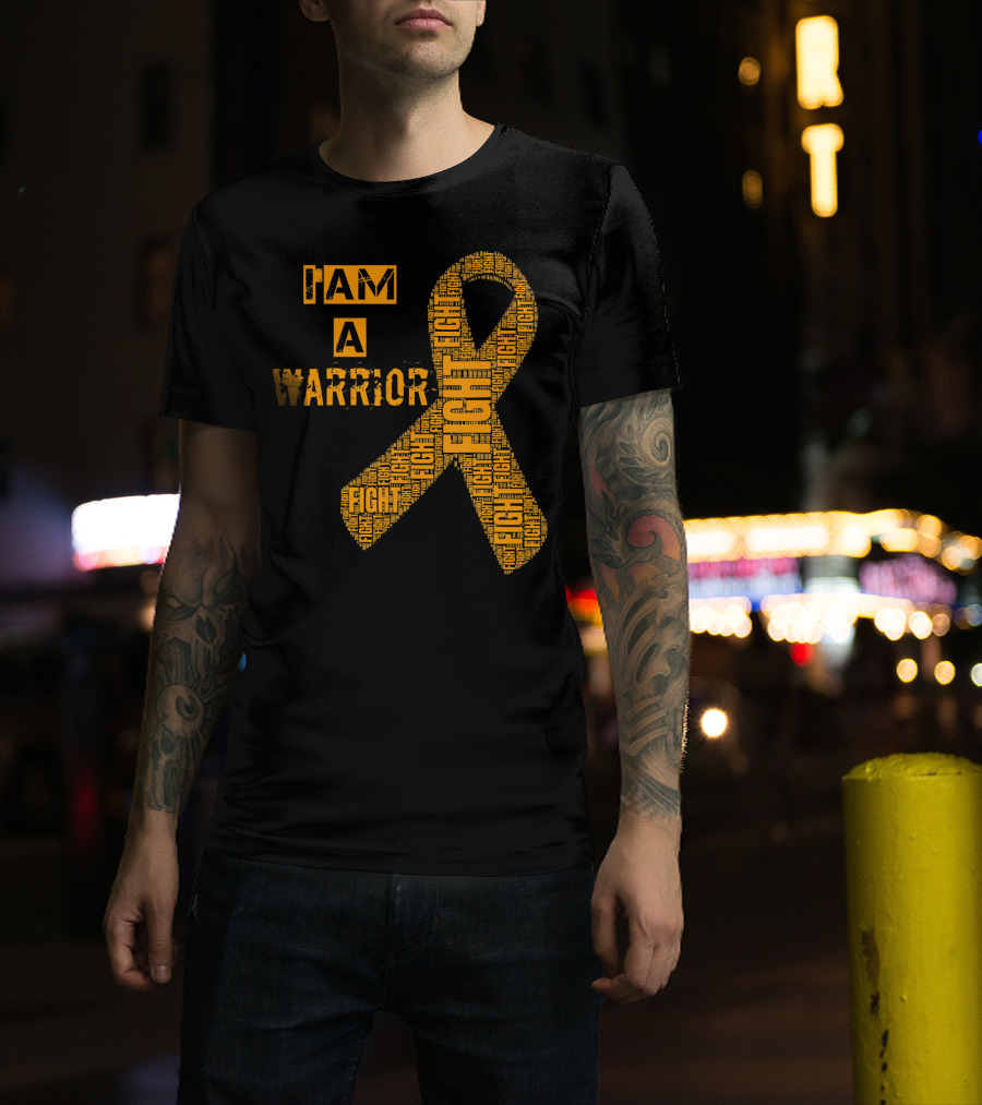 I Am A Warrior Fight Leukemia Cancer Awareness T-Shirt