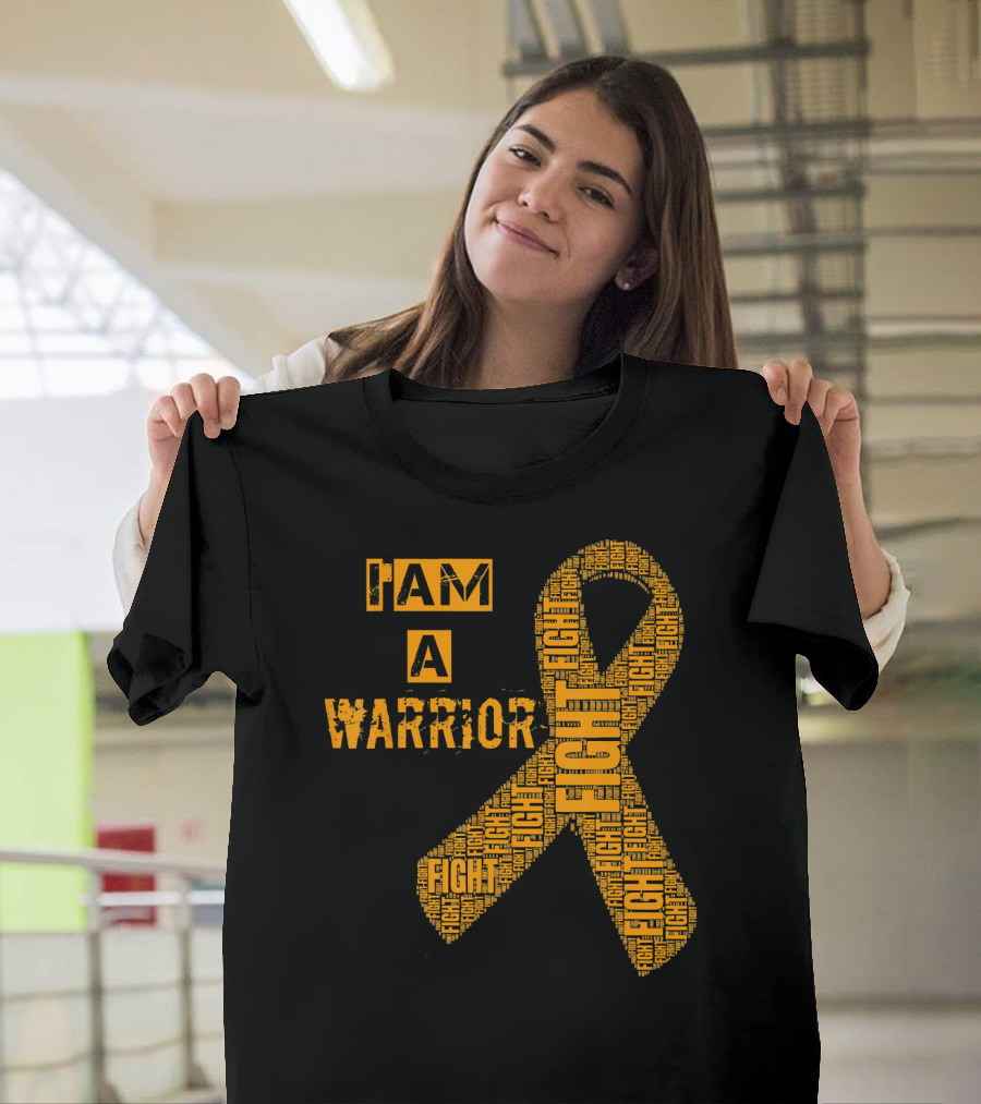 I Am A Warrior Fight Leukemia Cancer Awareness T-Shirt