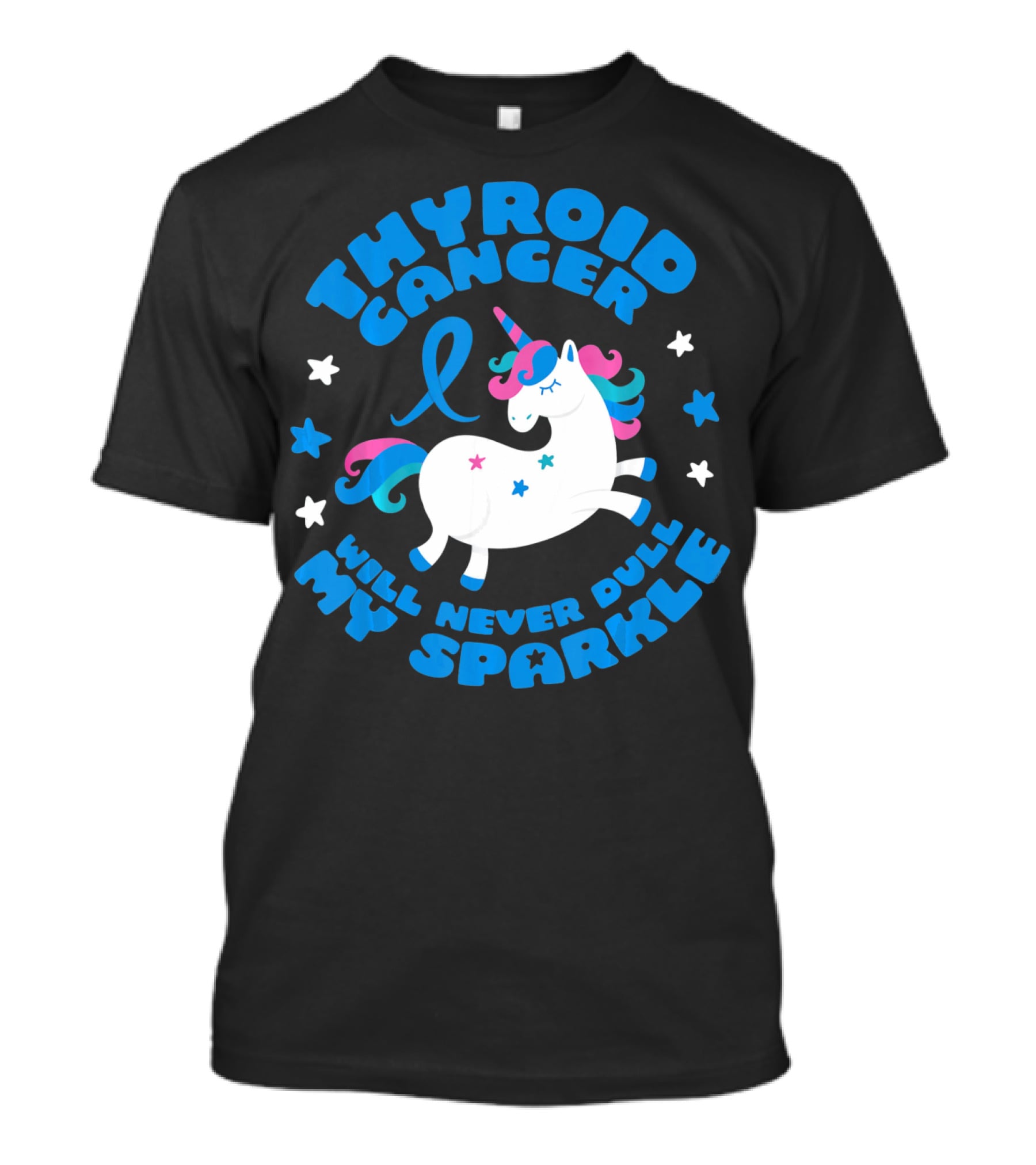 Thyroid Cancer Will Never Dull My Sparkle Unicorn T-Shirt