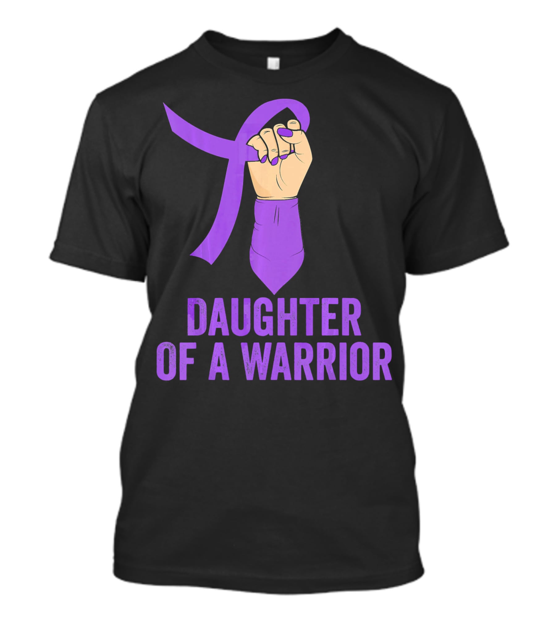 Daughter Of A Warrior Pancreatic Cancer Awareness T-Shirt
