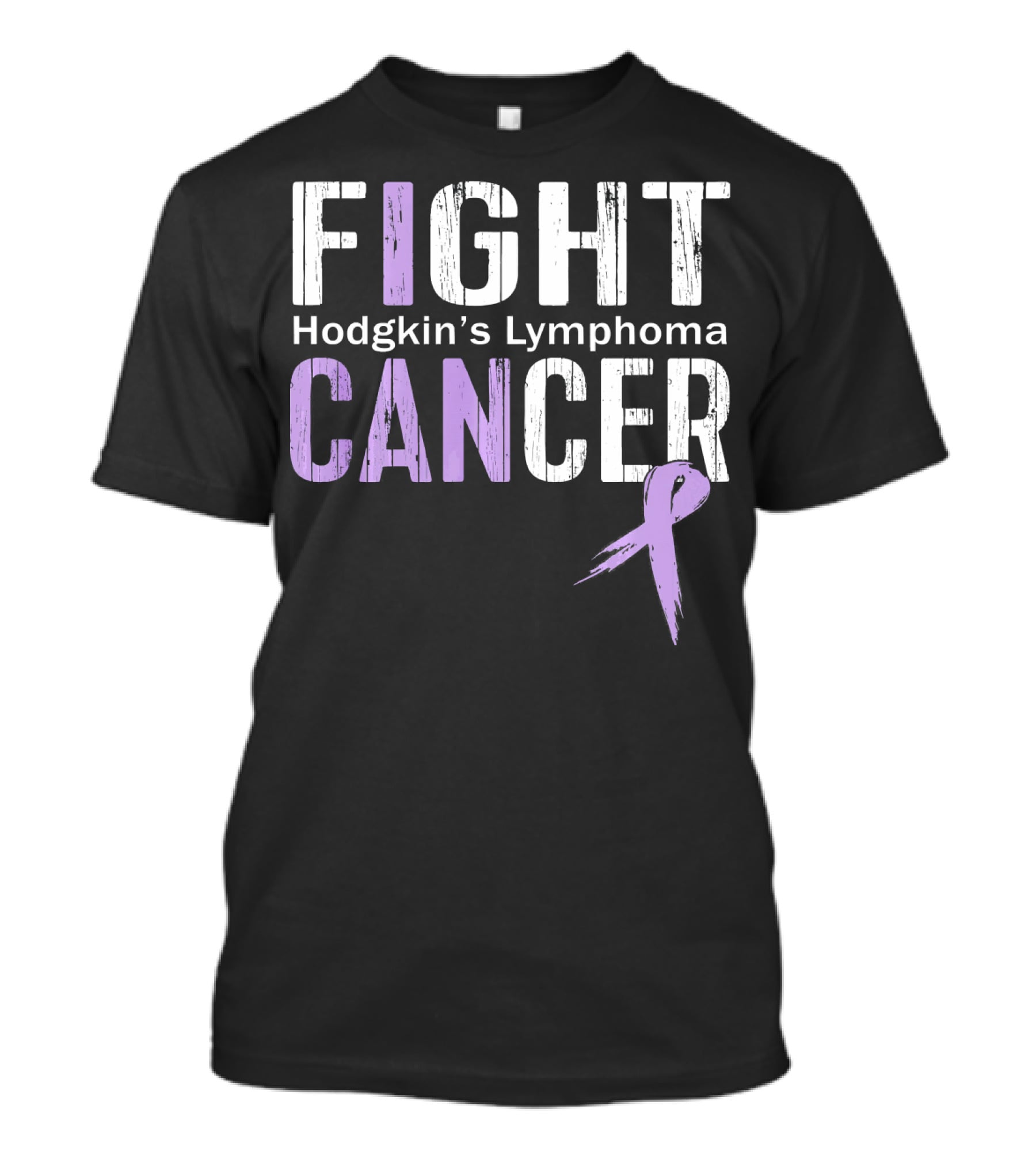 Fight Cancer Hodgkin's Lymphoma Awareness Purple T-Shirt