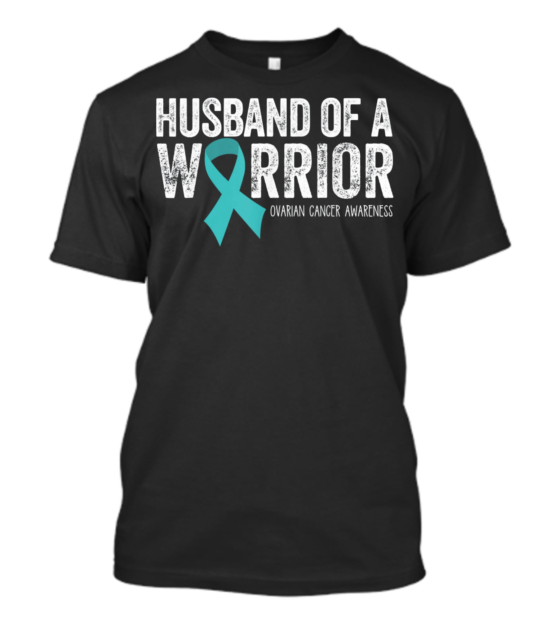 Husband Of A Warrior Ovarian Cancer Awareness T-Shirt