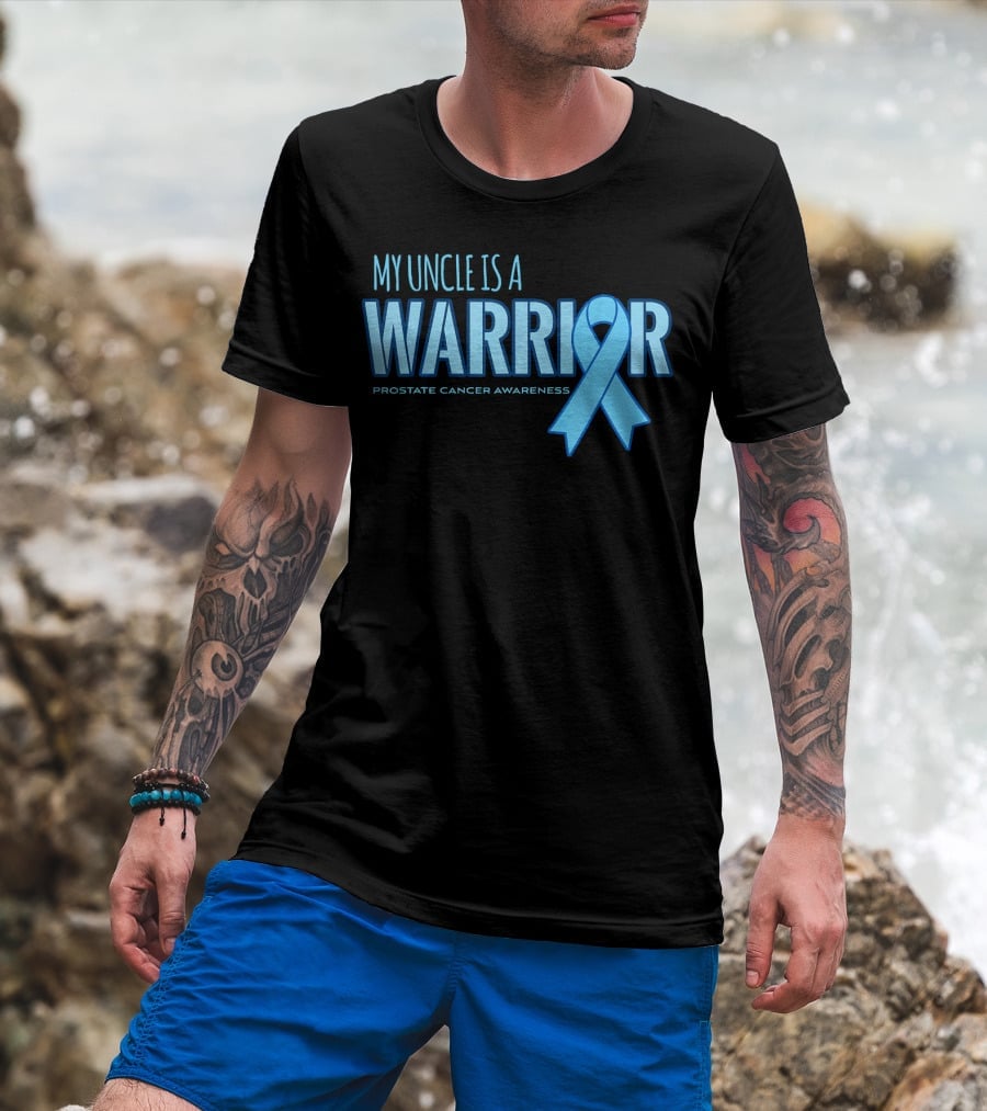 My Uncle Is A Warrior Prostate Cancer Awareness T-Shirt