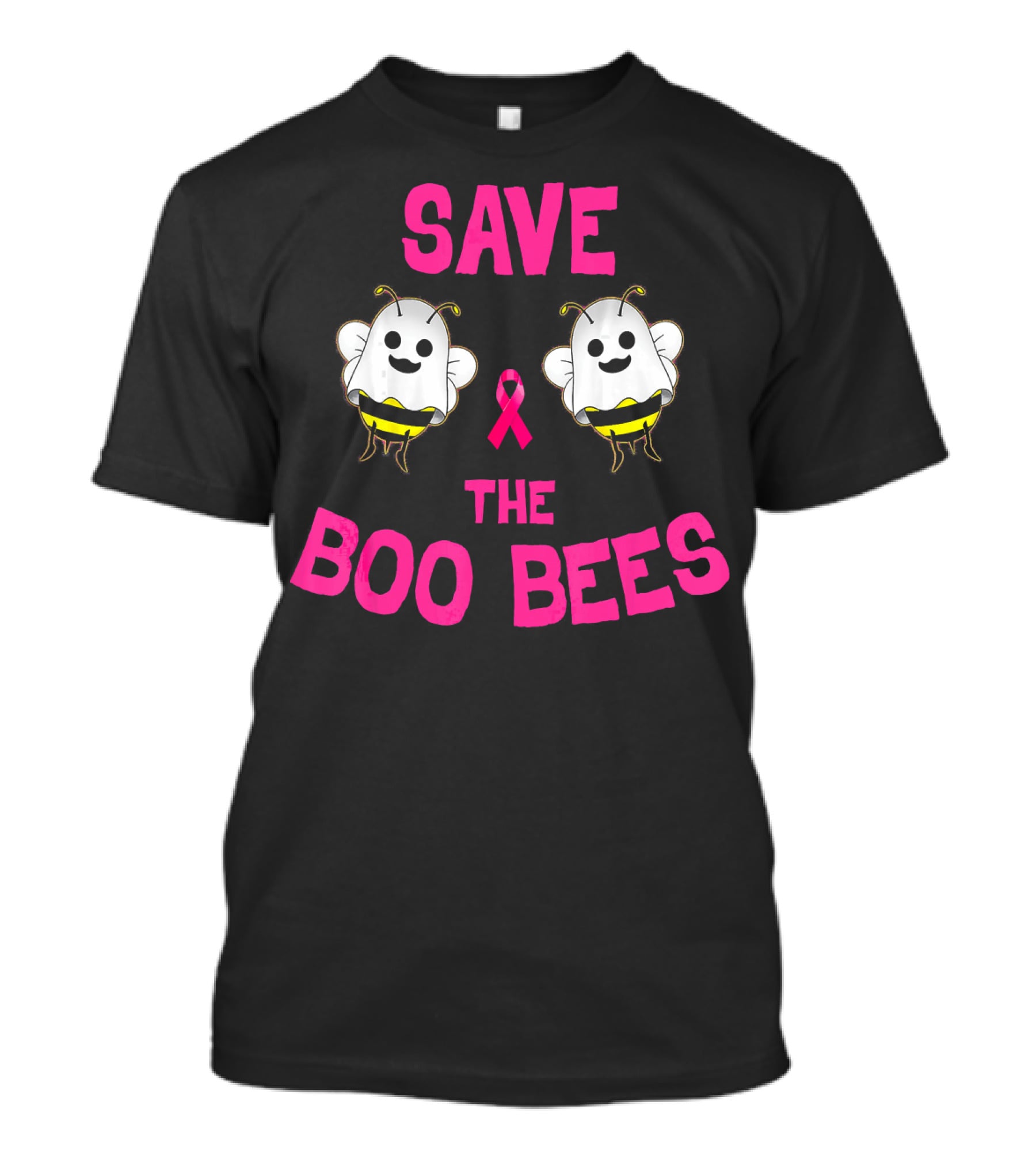 Save The Boo Bees Breast Cancer Awareness Pink Ribbon Bees T-Shirt