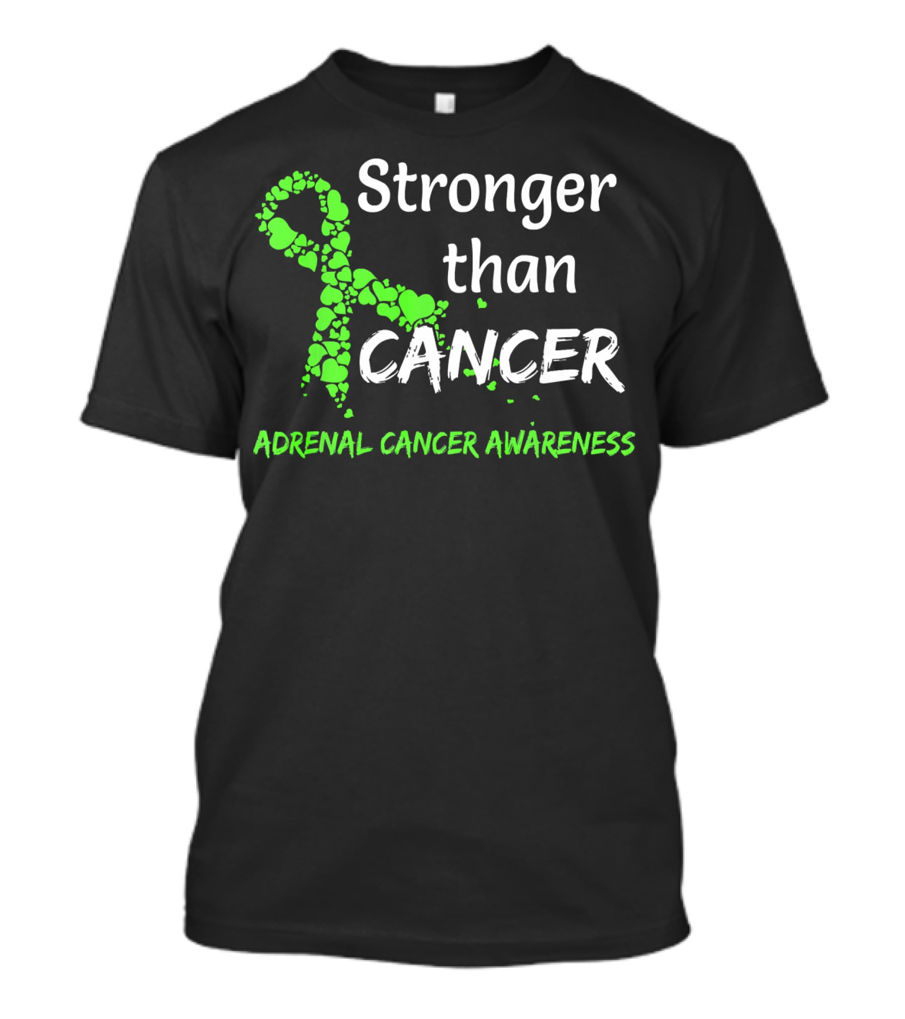 Stronger Than Cancer Adrenal Cancer Awareness T-Shirt