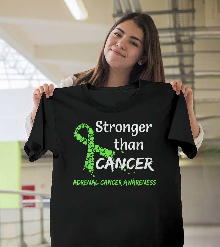 Stronger Than Cancer Adrenal Cancer Awareness T-Shirt