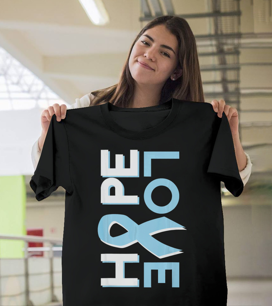 Hope Love Prostate Cancer Awareness Fight Cancer T-Shirt