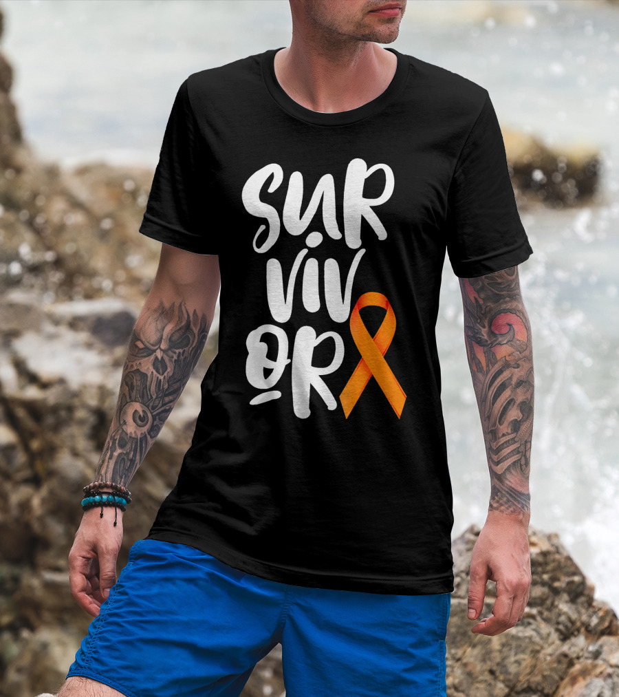 Leukemia Cancer Survivor Orange T-Shirt