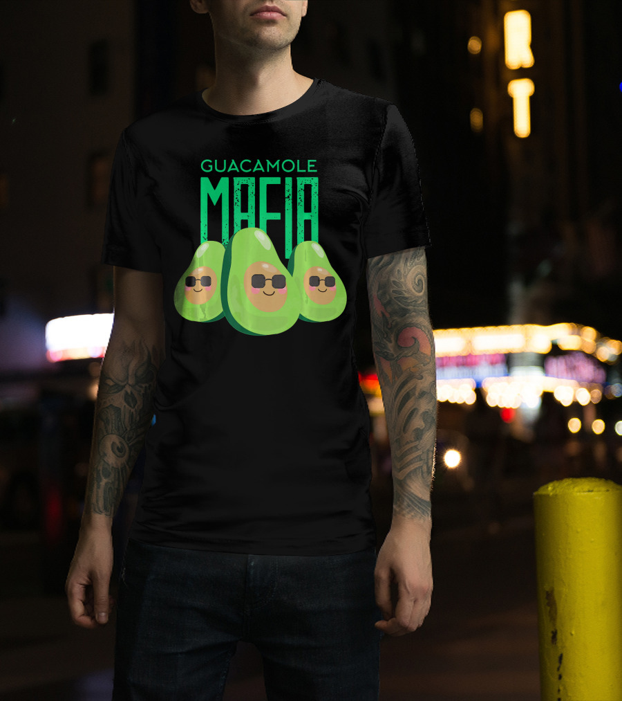 Guacamole Mafia Avogato Cool Avocado T-Shirt