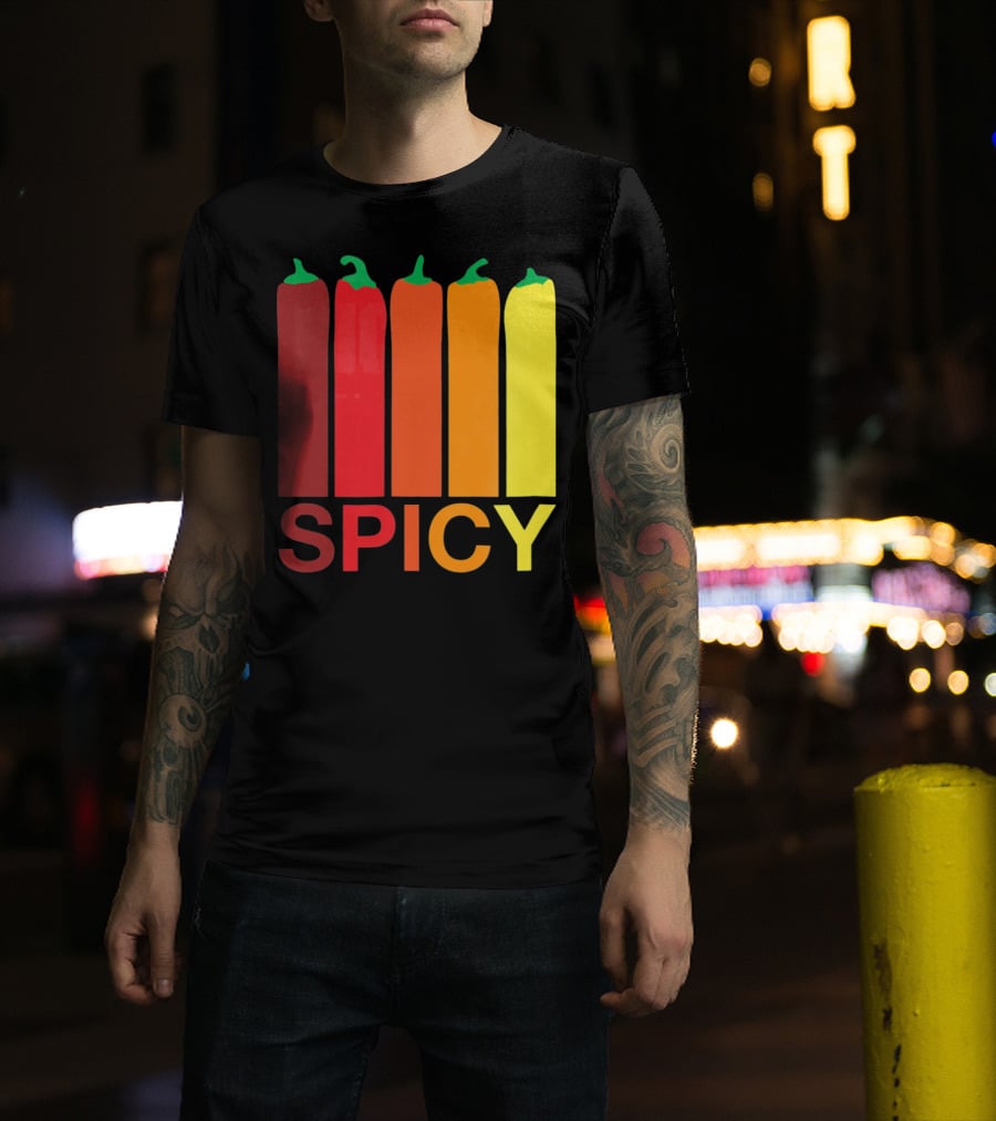 Hannah Hart Spicy Peppers Multicolor T-Shirt