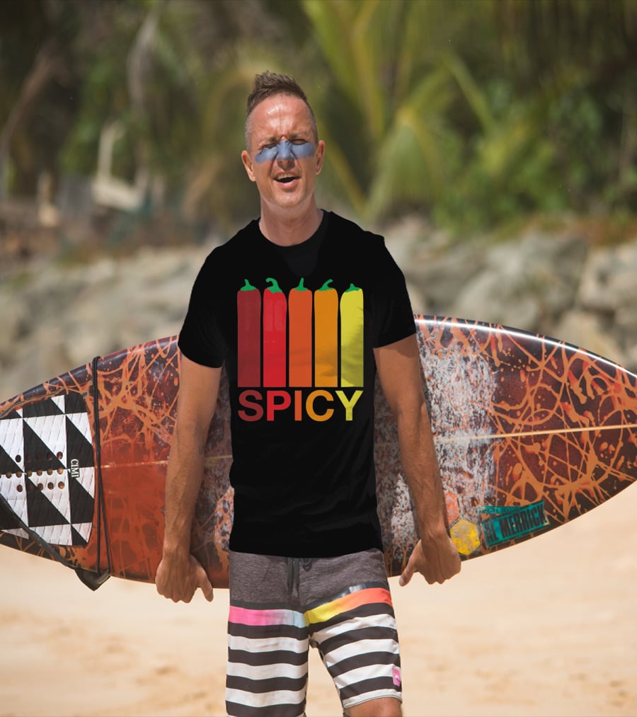 Hannah Hart Spicy Peppers Multicolor T-Shirt