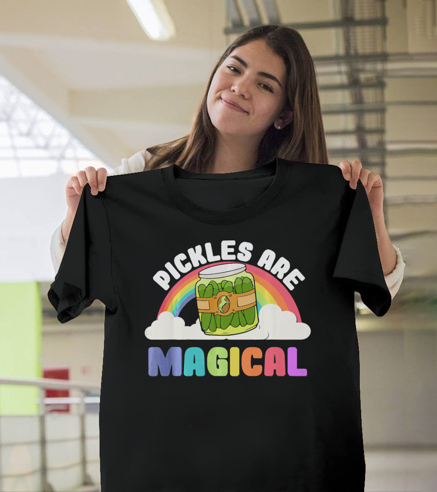 Rainbow Pickles Are Magical Clouds T-Shirt