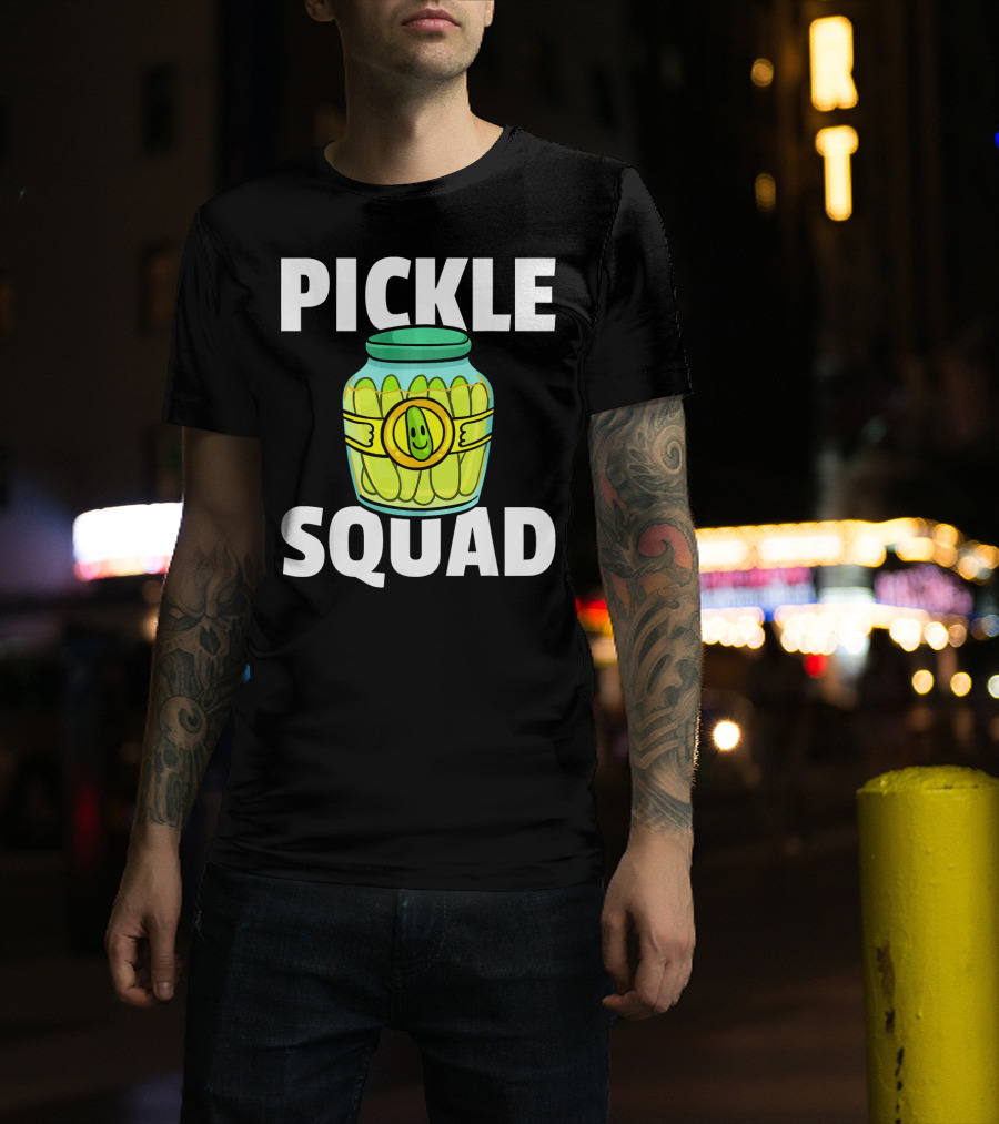 Pickle Squad Happy Pickle Jar T-Shirt