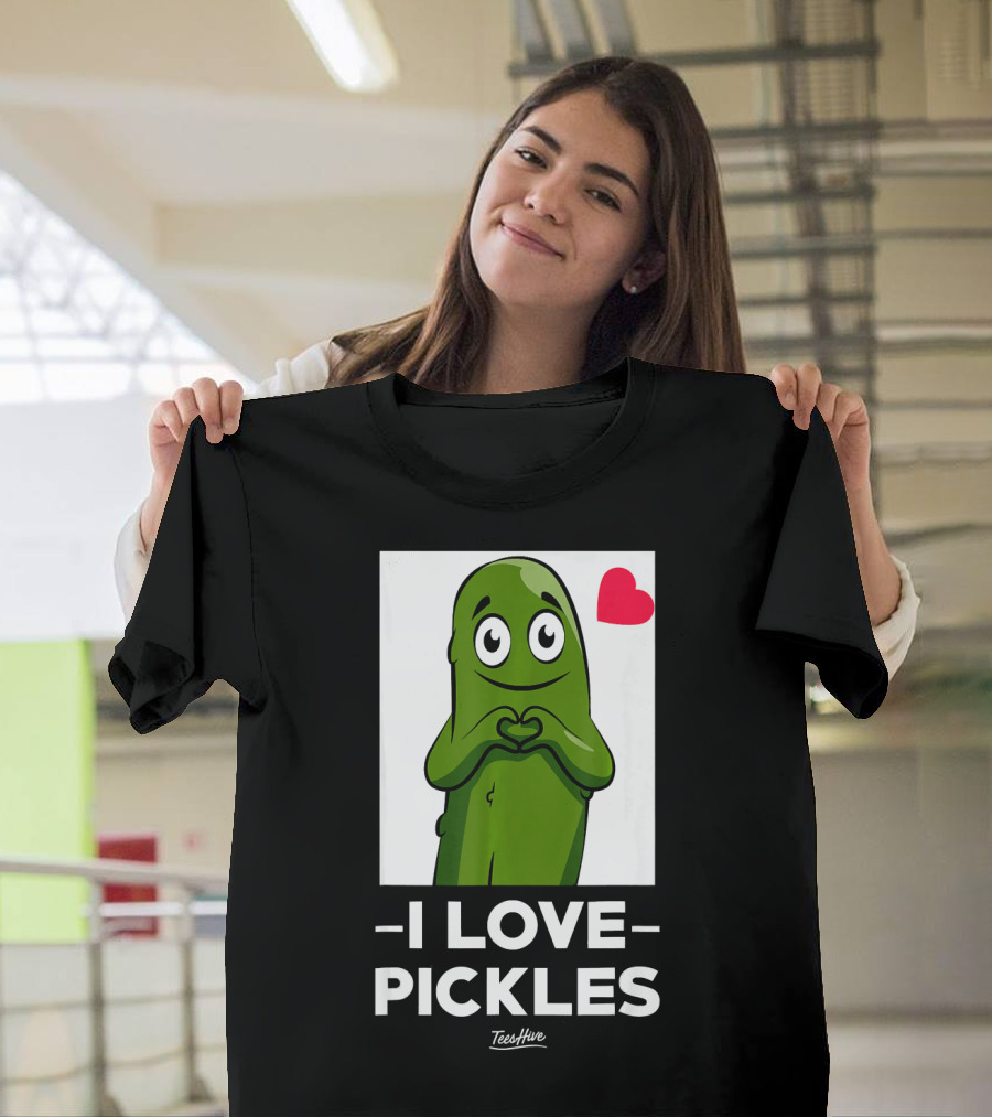 I Love Pickles Squad Heart Party T-Shirt