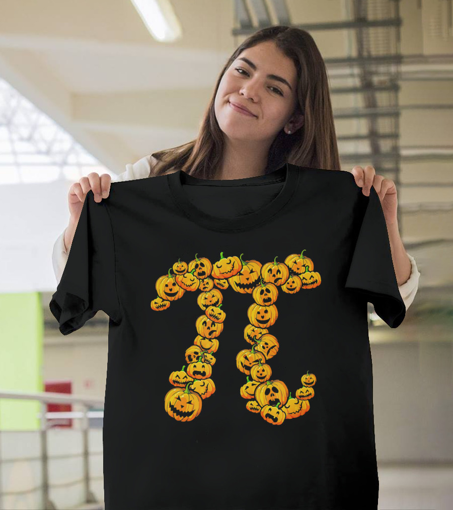 Pumpkin Pi Pie Thanksgiving Dessert Math Jack-O'-Lanterns T-Shirt