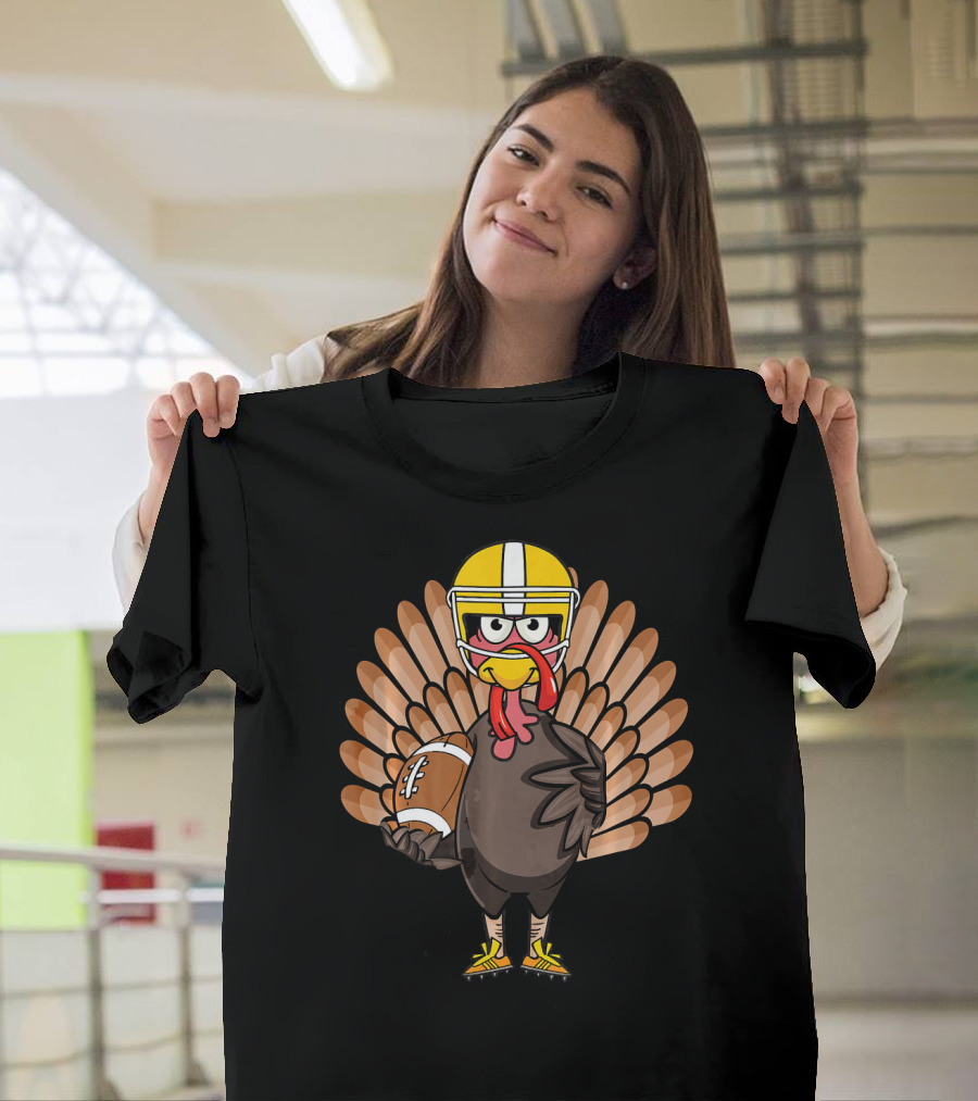 Thanksgiving Turkey Bowl Football Turkey T-Shirt