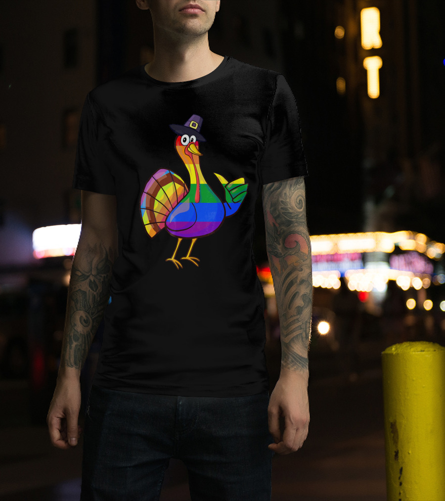 Colorful Turkey Pilgrim T-Shirt