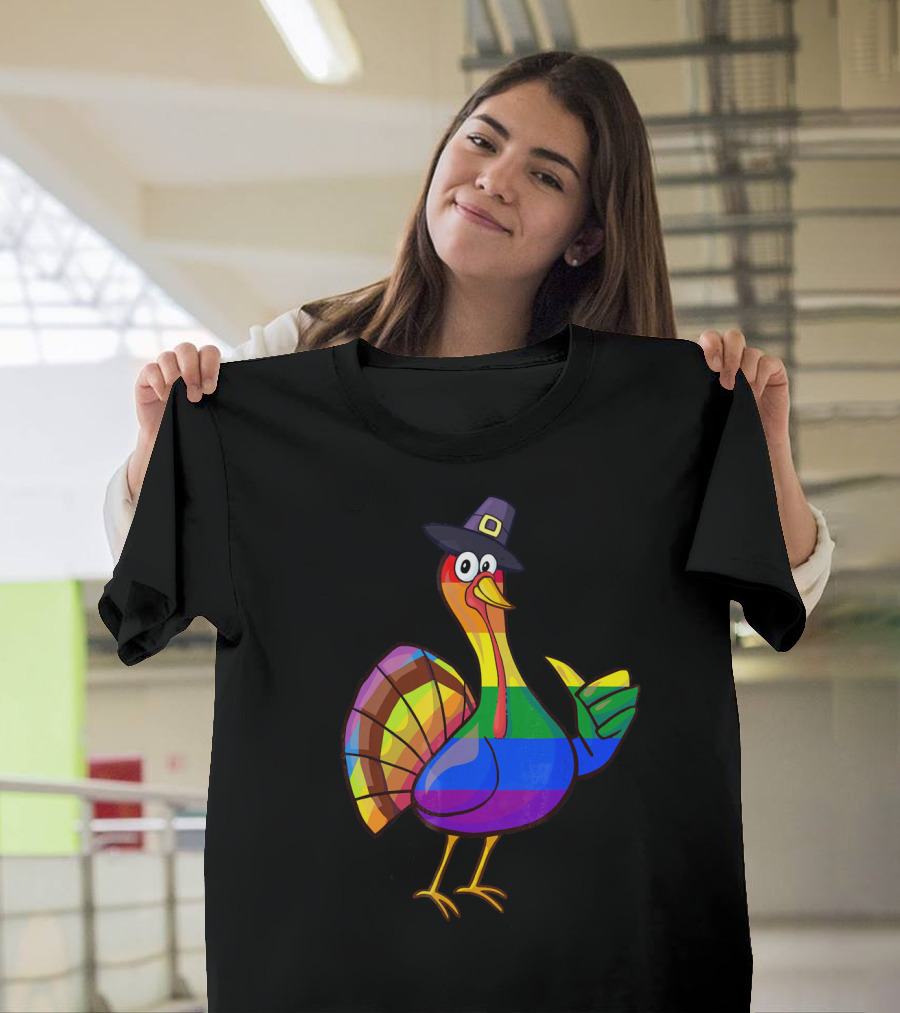 Colorful Turkey Pilgrim T-Shirt