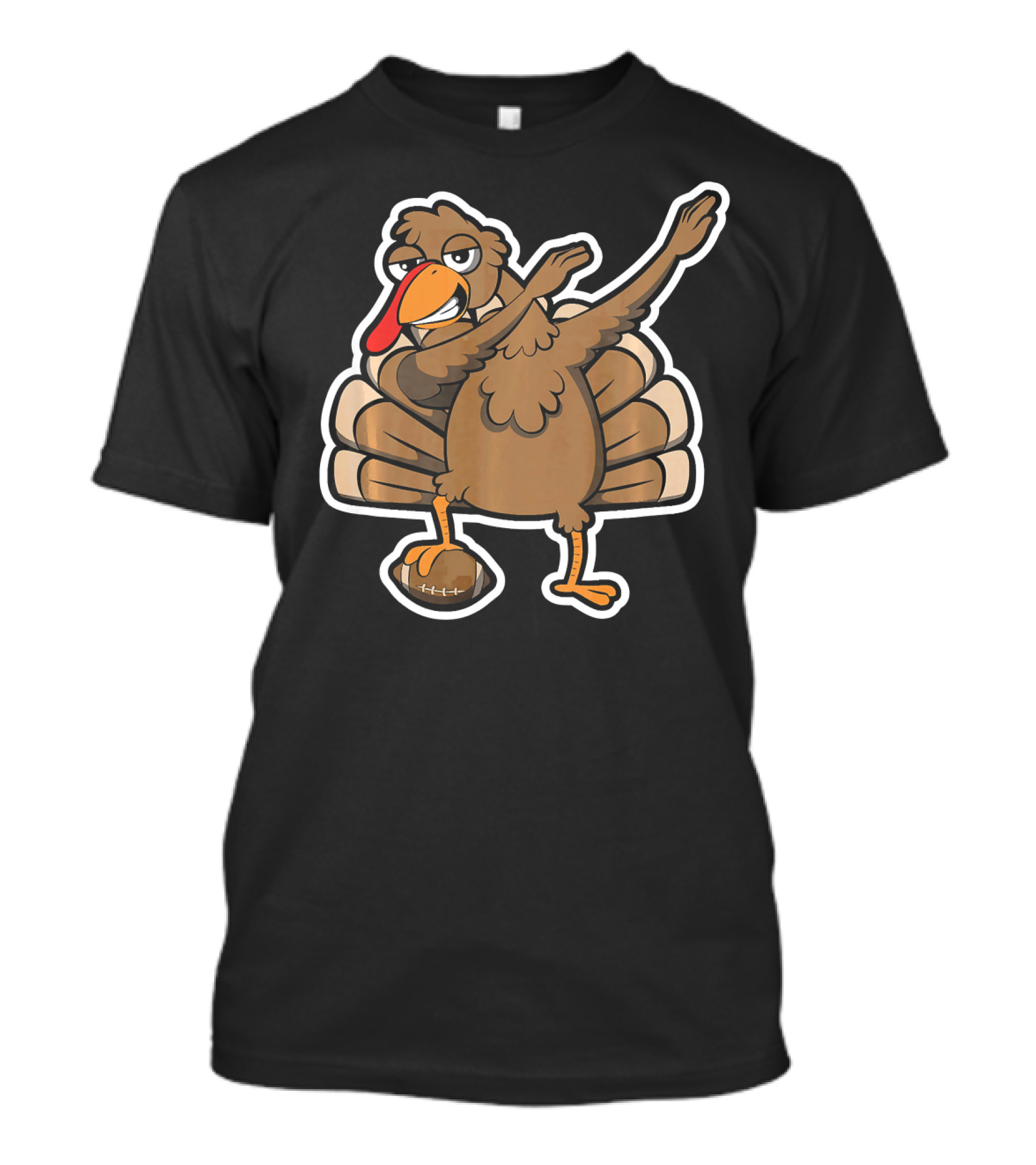 Thanksgiving Turkey Dab Football Touchdown Dance T-Shirt