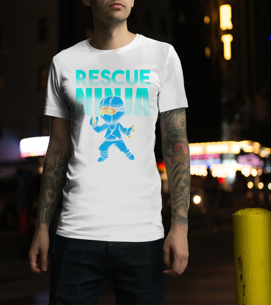 Rescue Ninja Nurses Nursing Day Men Pediatric Hero T-Shirt