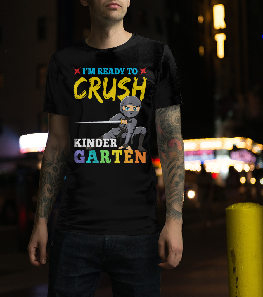 I'm Ready To Crush Kindergarten Ninja Girls T-Shirt