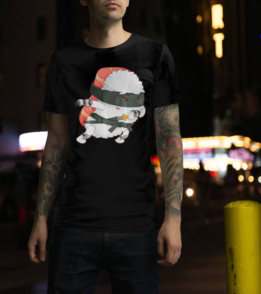 Funny Cute Sushi Ninja Maki Lover Japan T-Shirt