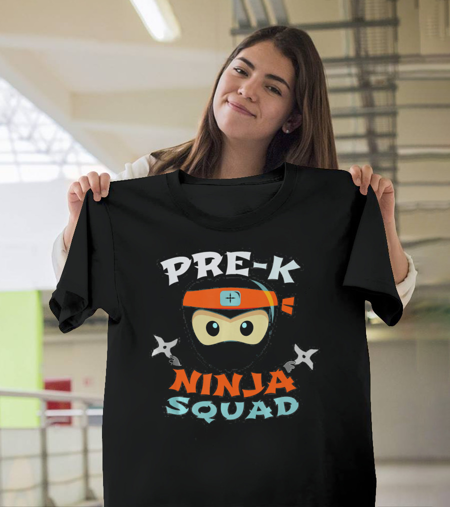 Pre-K Ninja Squad Back to School First Day T-Shirt