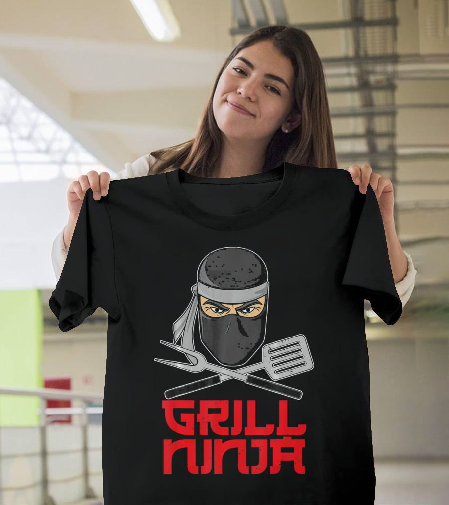 Grill Ninja Funny Barbeque Hibachi Cooking Gear T-Shirt