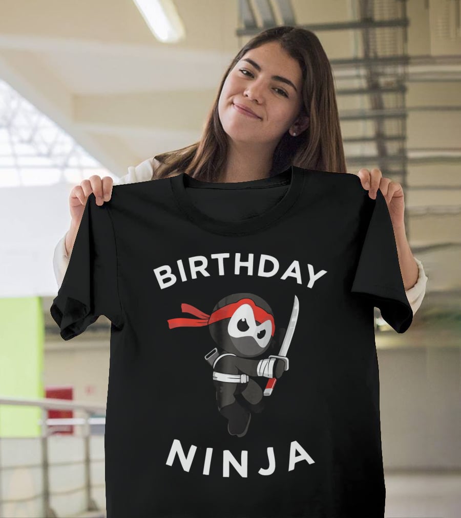 Birthday Ninja Martial Arts Warrior T-Shirt