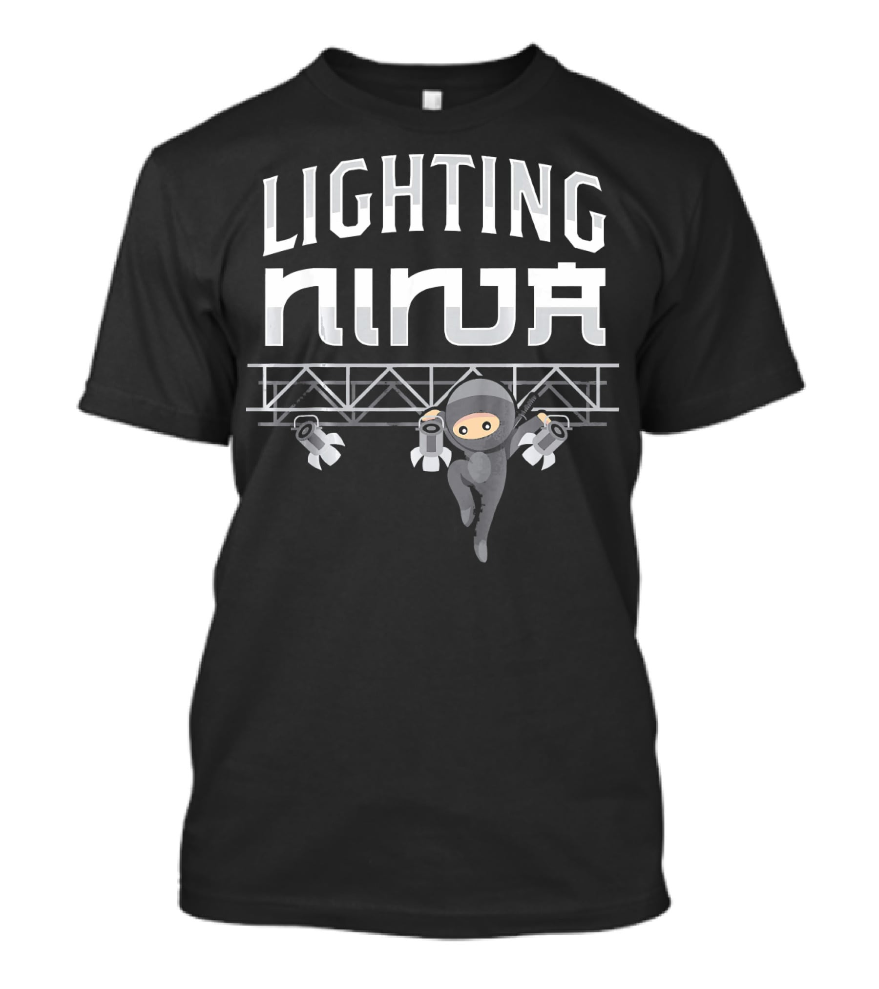 Lighting Ninja Electric Lights Technician T-Shirt