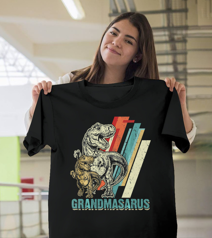 Grandmasaurus Retro Vintage Dinosaur Mother's Day T-Shirt