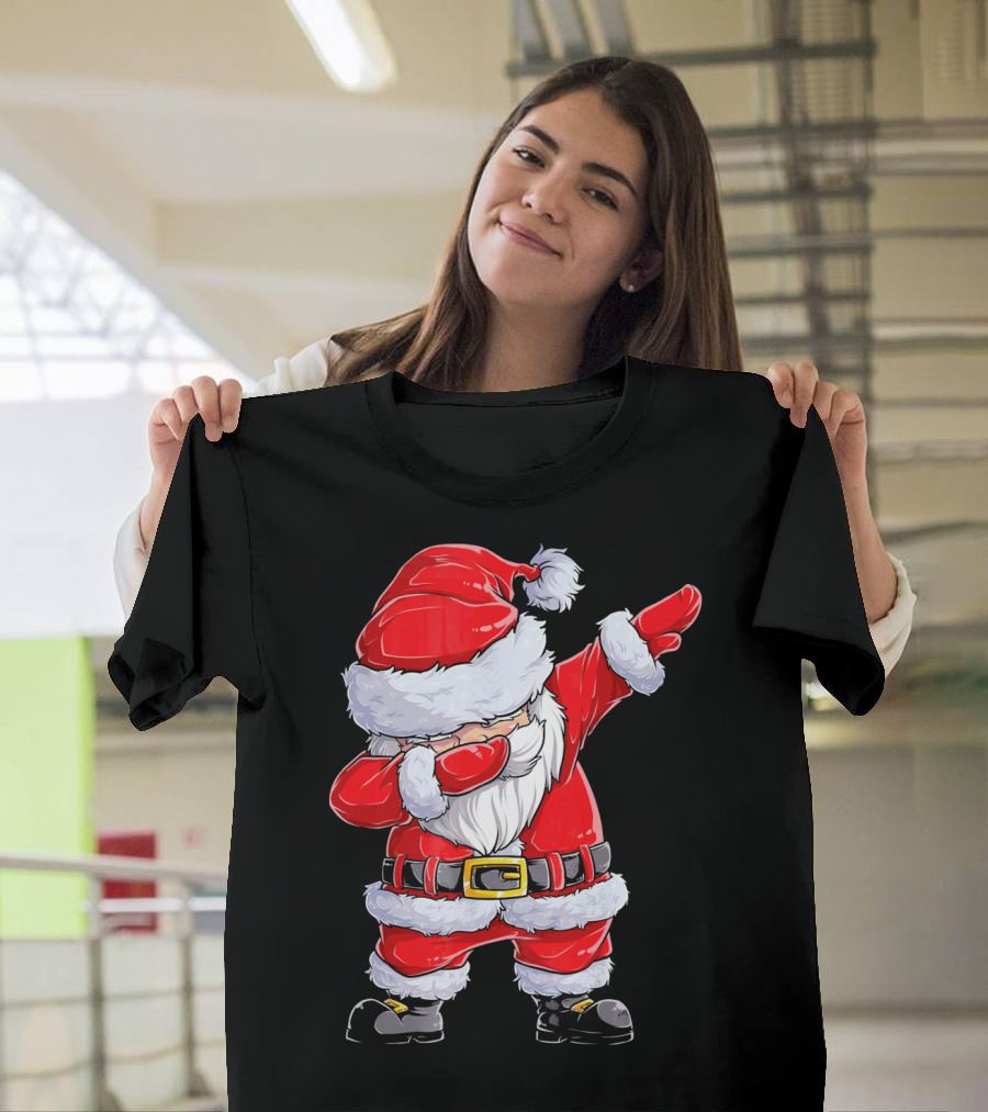 Dabbing Santa Claus Christmas Holiday Fun T-Shirt