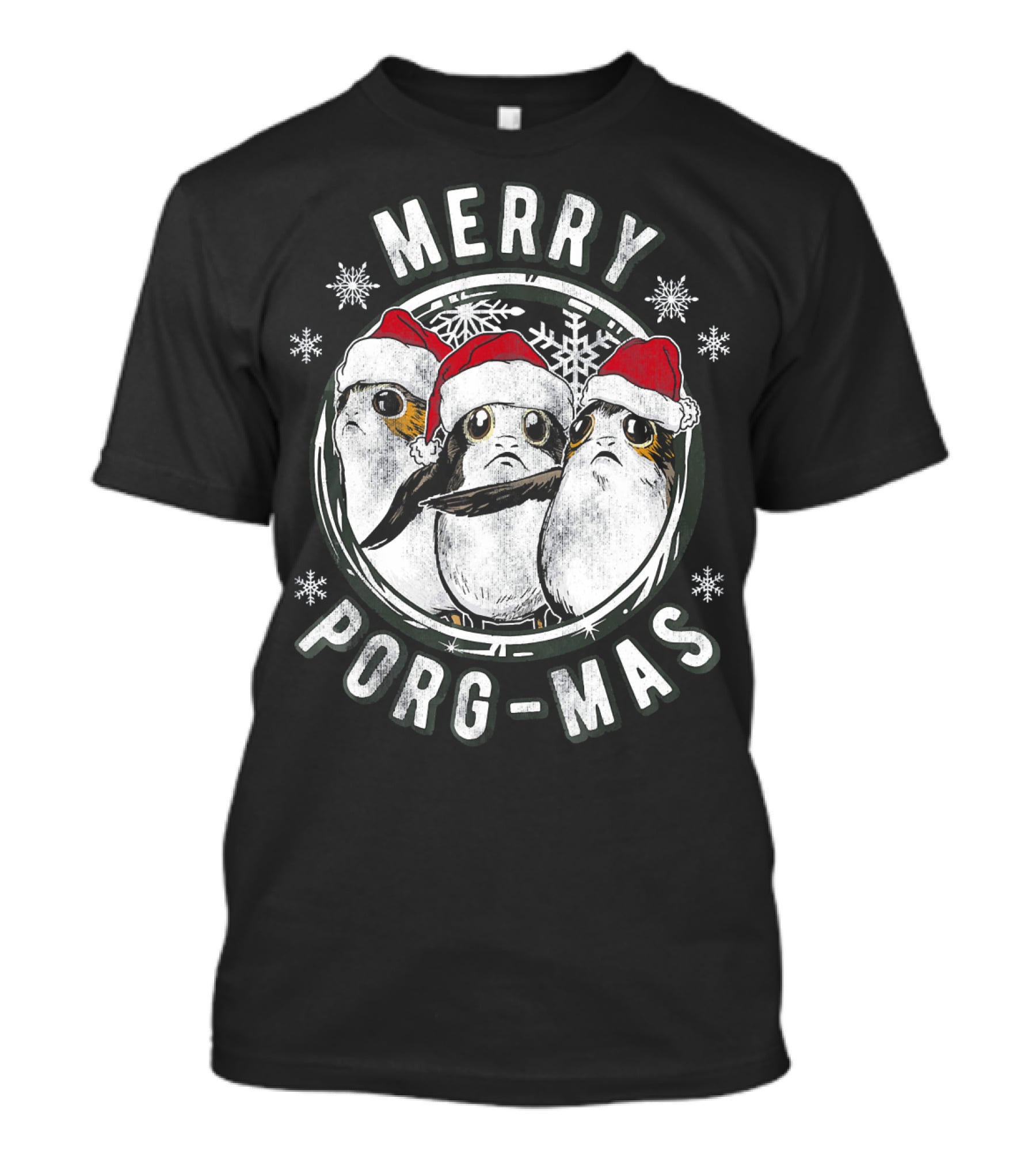 Star Wars Merry Porg Mas Christmas Holiday T-Shirt