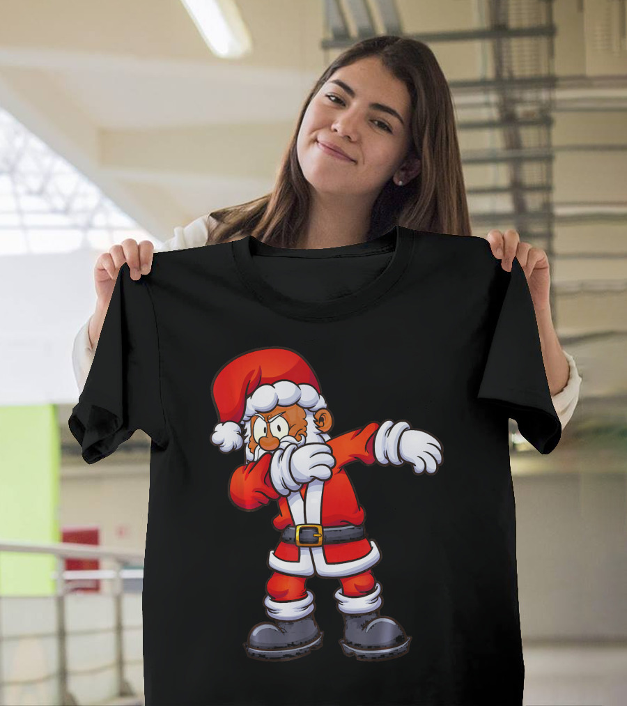Dabbing Santa Claus in Traditional Red Suit T-Shirt