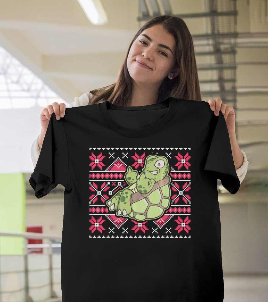 Ugly Christmas Turtle T-Shirt