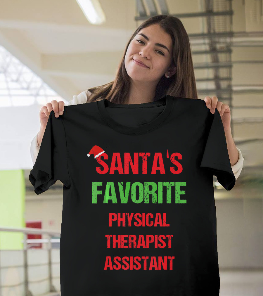 Santa's Favorite Physical Therapist Assistant T-Shirt