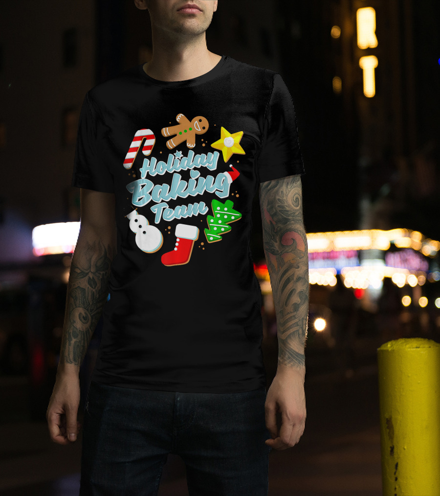 Holiday Baking Team Ugly Christmas Funny Baker T-Shirt