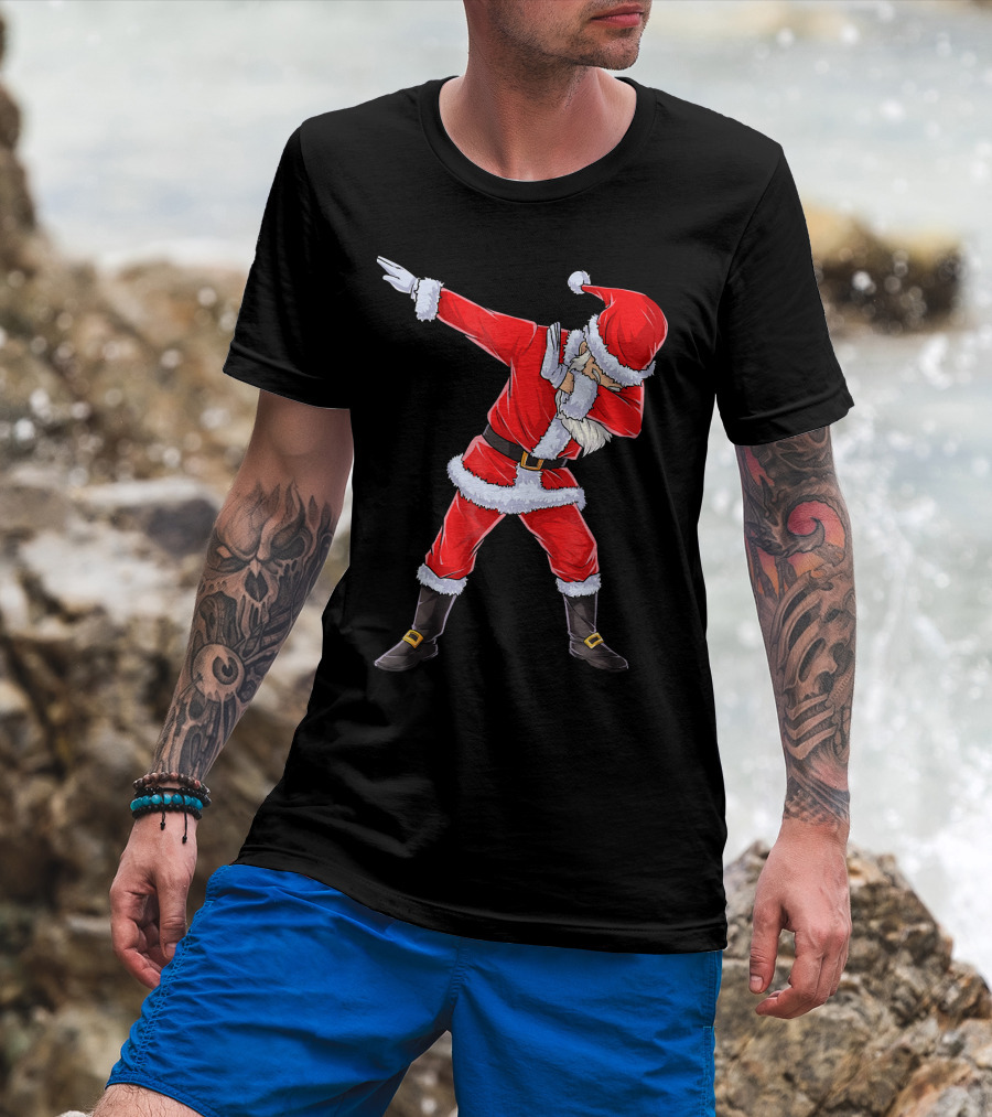 Dabbing Santa Christmas Dance Pose T-Shirt