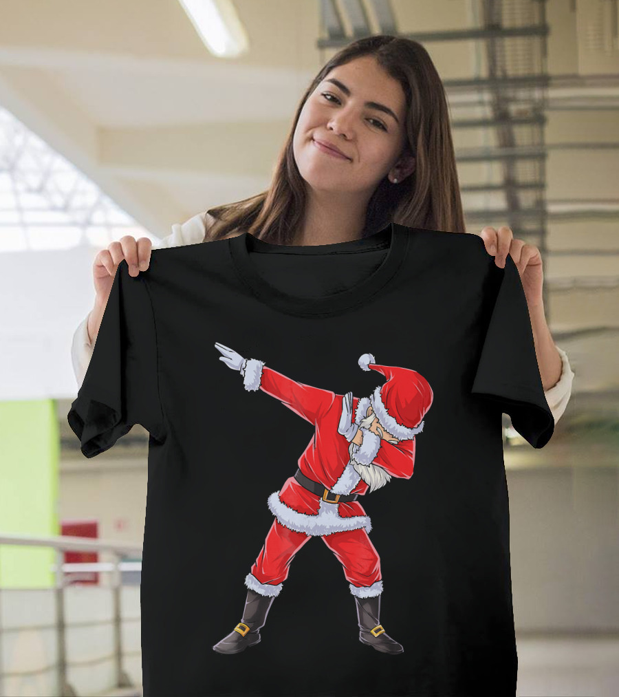 Dabbing Santa Christmas Dance Pose T-Shirt