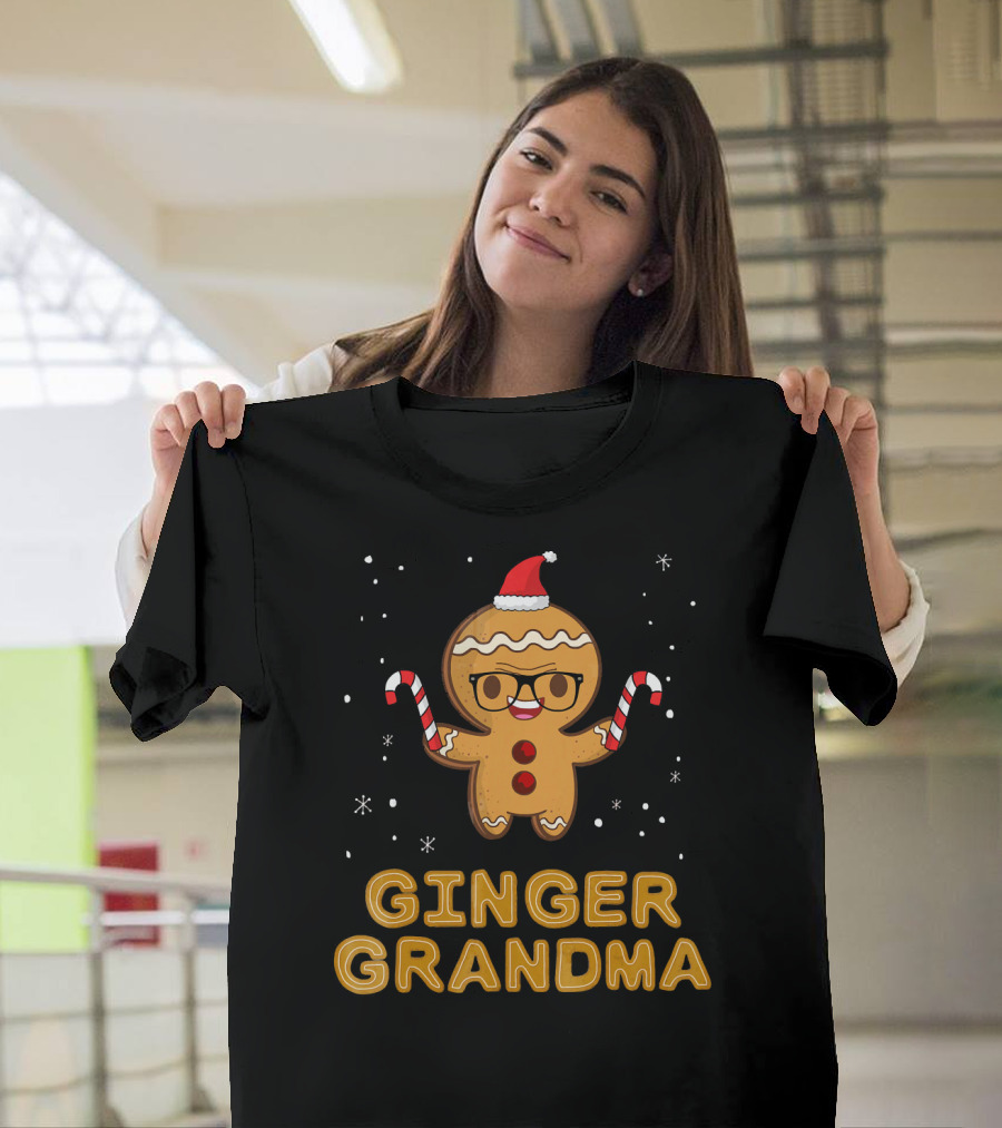 Ginger Grandma Matching Gingerbread Family T-Shirt