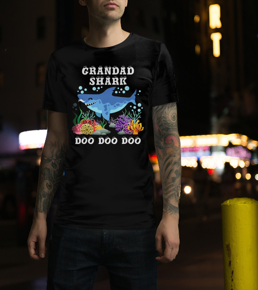 Grandad Shark Doo Doo Doo T-Shirt