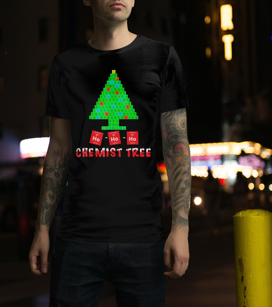 Chemist Tree Ho Ho Ho Unique Chemistry T-Shirt