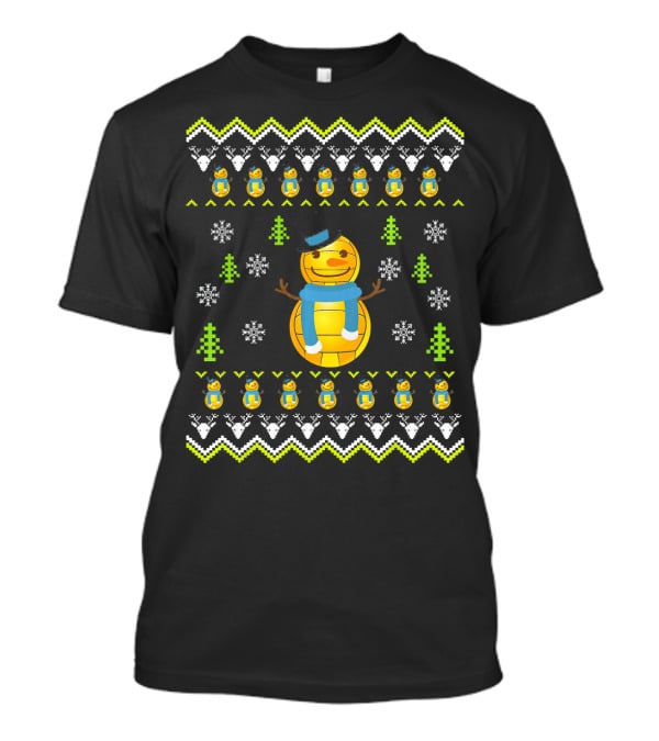 Water Polo Snowman Ugly Christmas T-Shirt