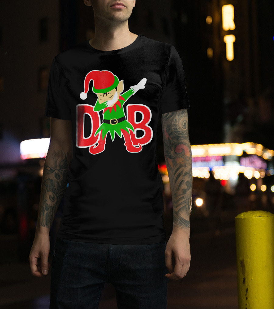 Dabbing Christmas Elf Cute Christmas Holidays T-Shirt