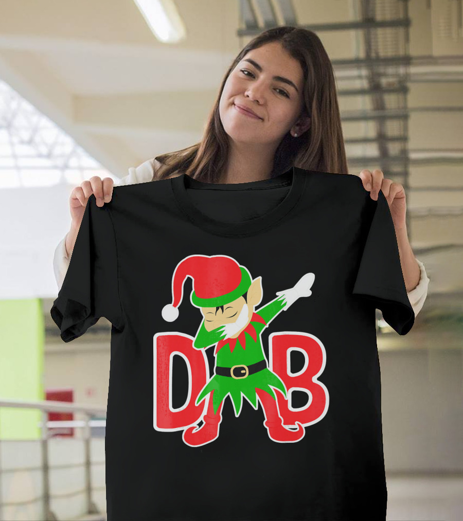 Dabbing Christmas Elf Cute Christmas Holidays T-Shirt