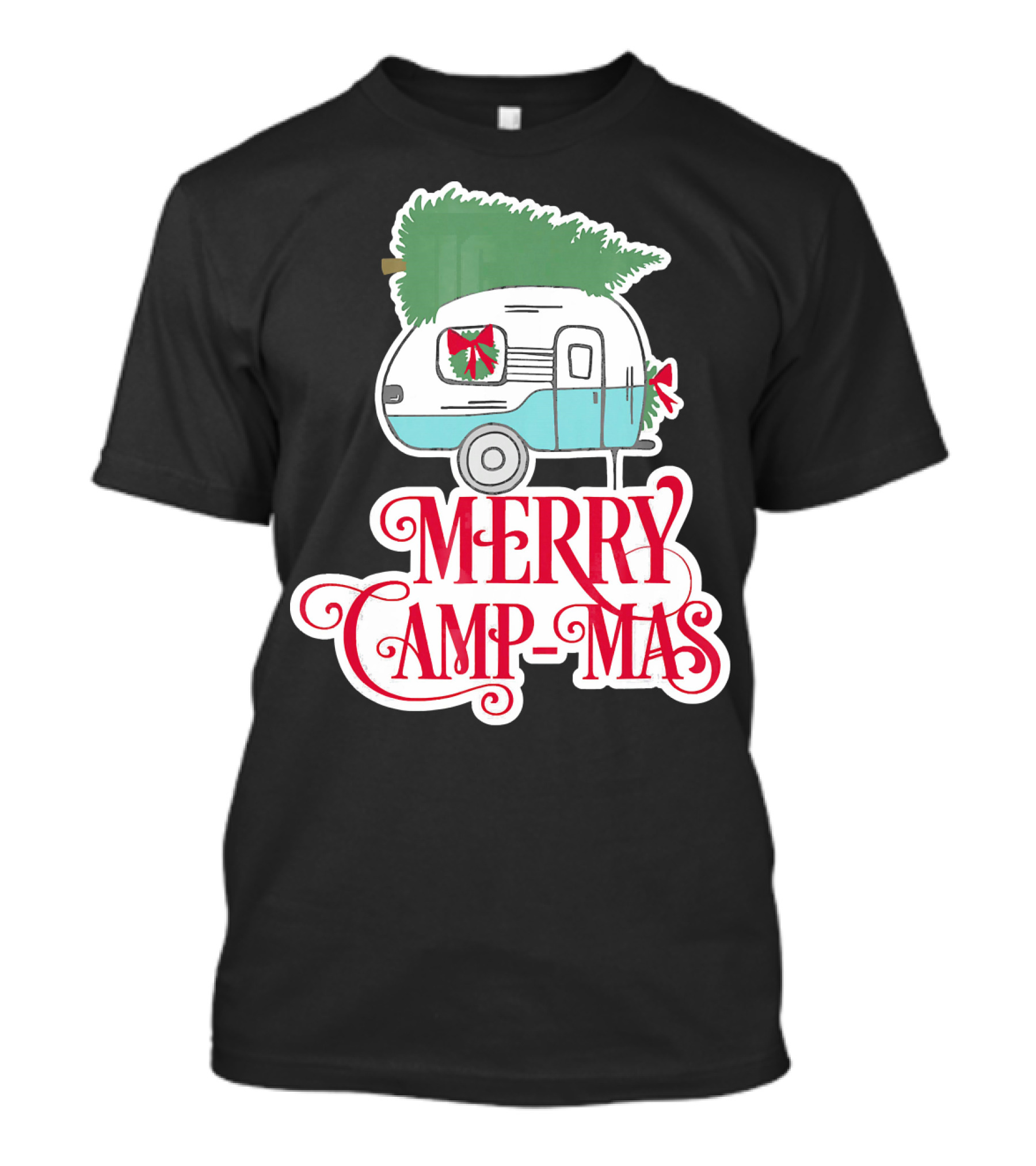 Merry Camp-Mas Christmas Vintage Camper T-Shirt