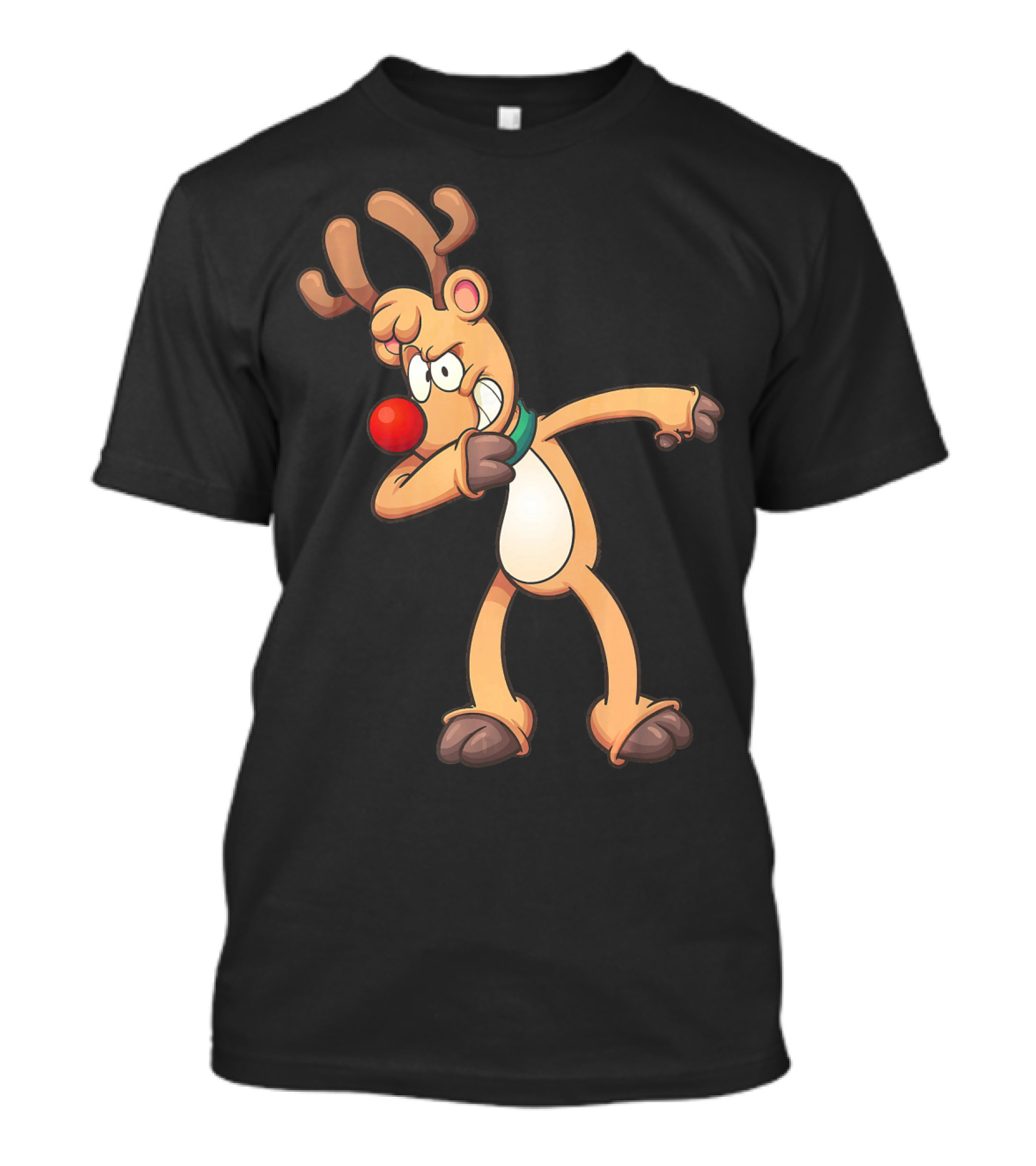 Rudolph Dabbing Reindeer Christmas Dance Antlers T-Shirt
