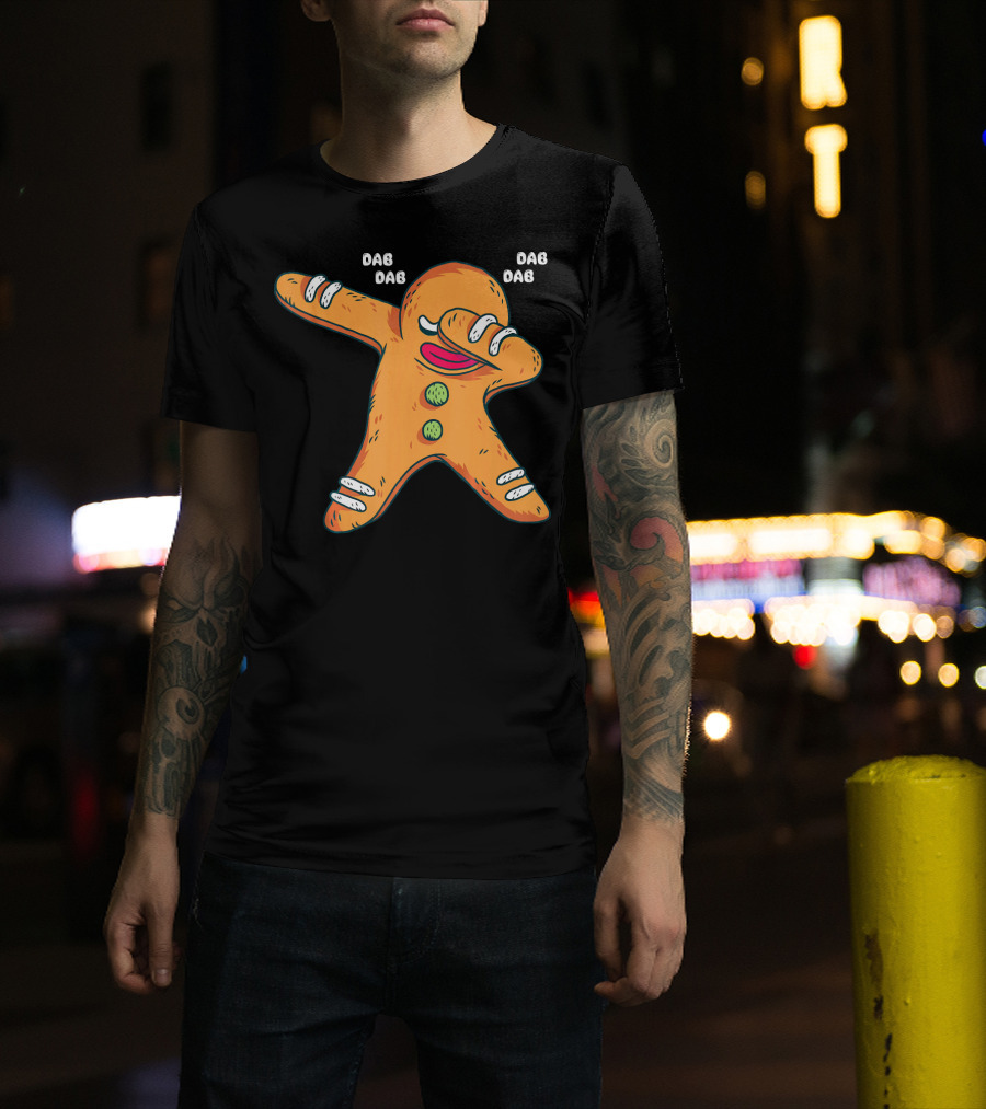 Dab Dab Gingerbread Cookie Christmas Dance T-Shirt