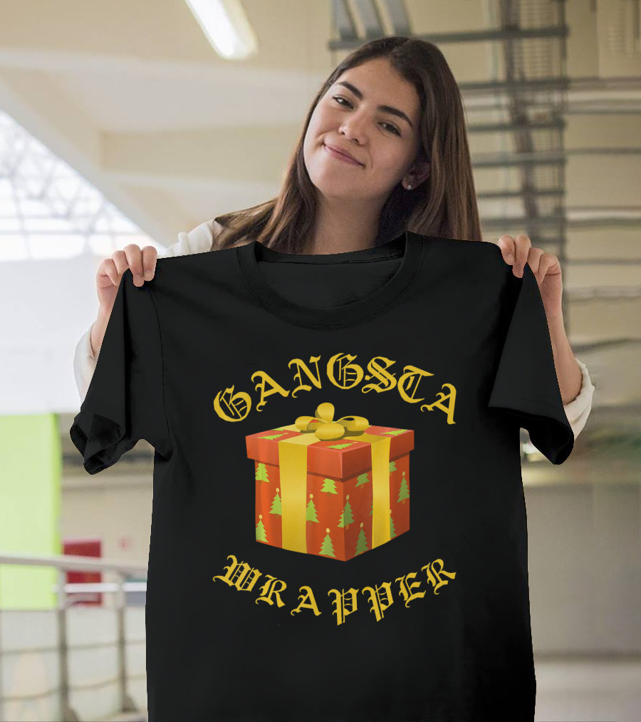 Gangsta Wrapper Funny Christmas Present T-Shirt