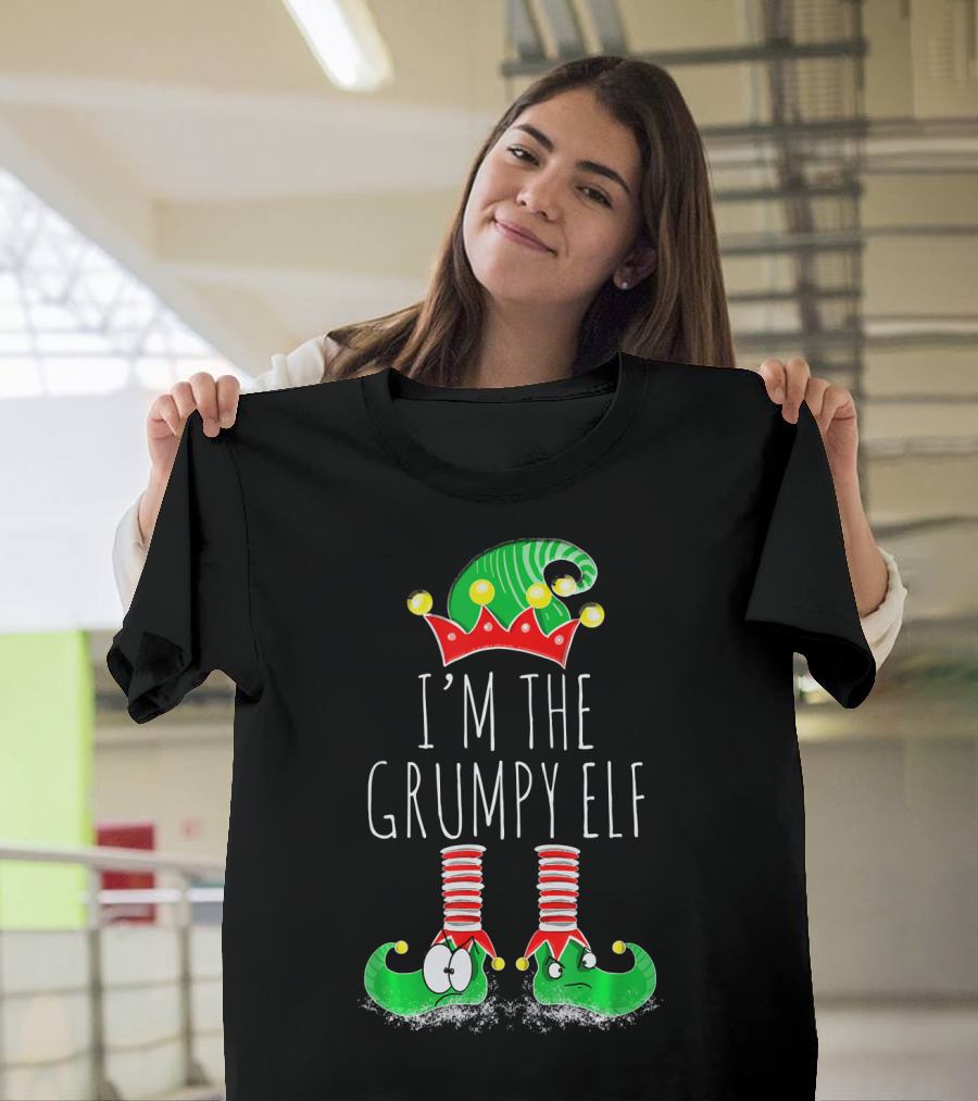 I'm The Grumpy Elf Christmas Elf Matching Family Me T-Shirt